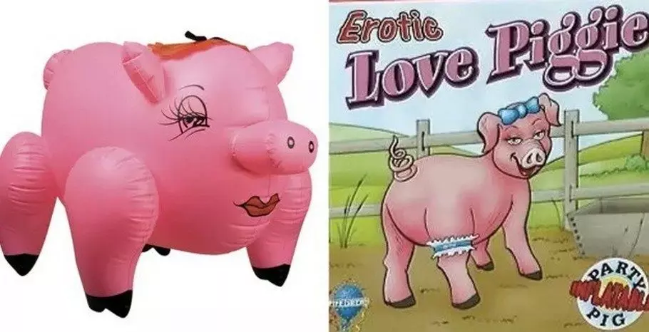 резиновая кукла-свинья